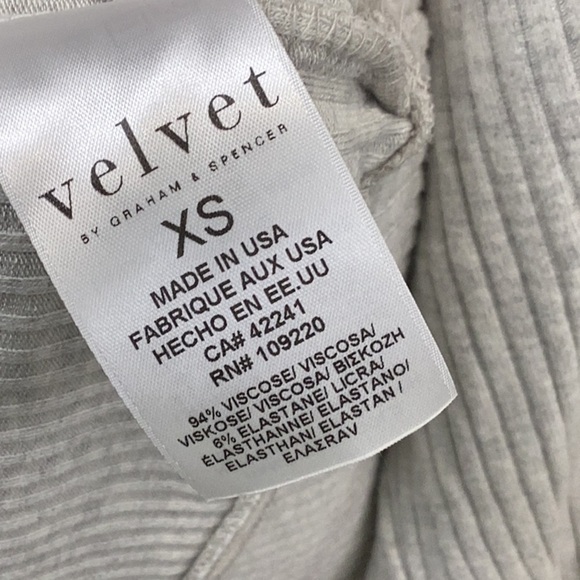 Velvet Graham & Spencer Sweater Ribbed Cowl Neck Long Sleeve XS - Picture 7 of 11